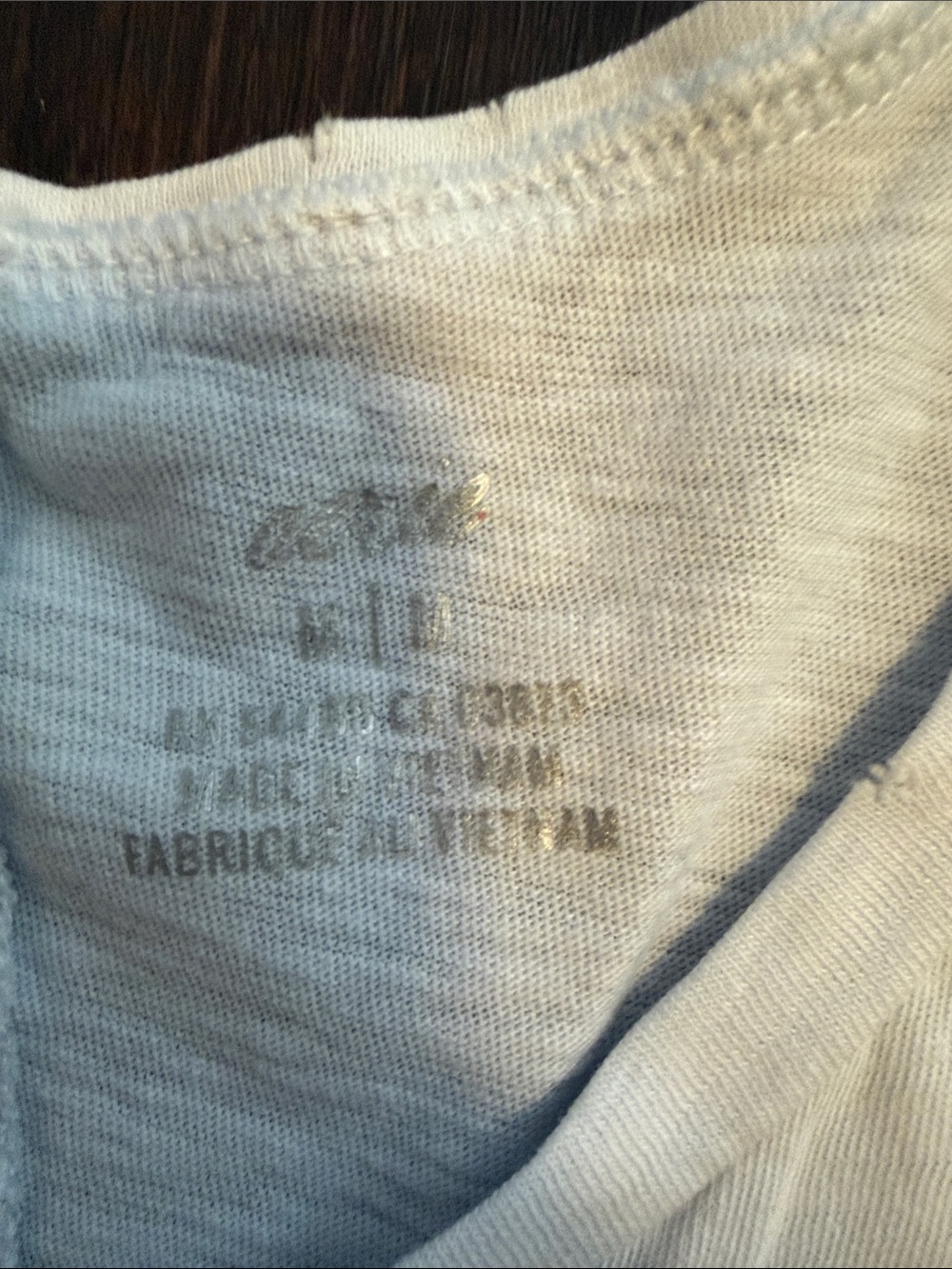 aerie Dusty Blue Tank Top with Blue Wave Graphic - Picture 2 of 4